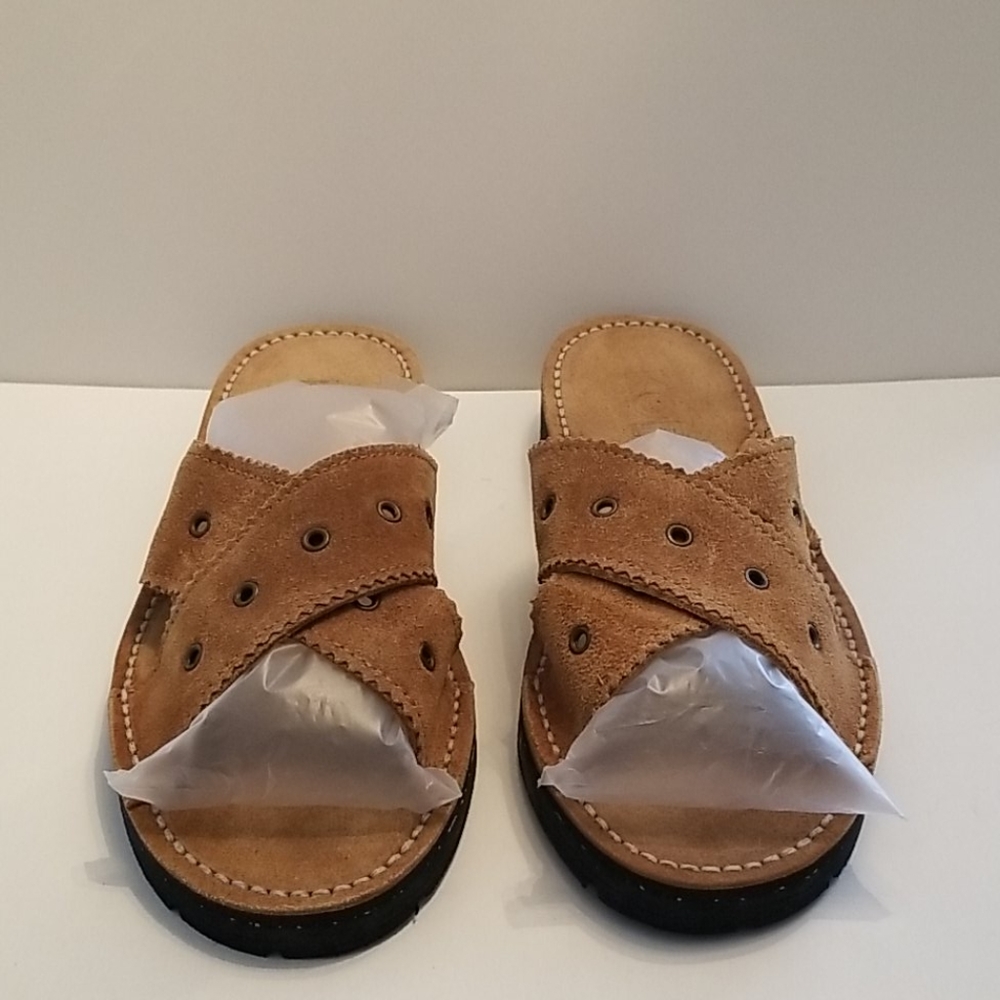 Michael Kors Suede Slides Sandals NIB 8.5 Spain - Picture 3 of 15